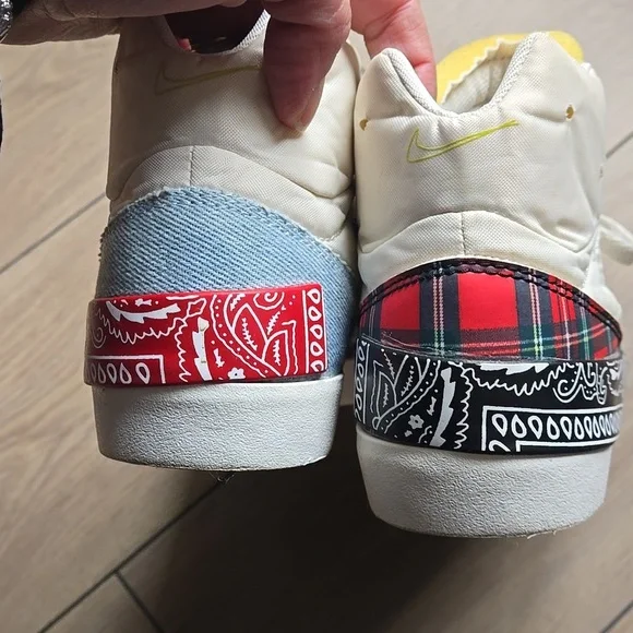 Nike Drop Type Mid 'Patchwork' Sneakers Sz Mens 8.5 - Picture 10 of 10